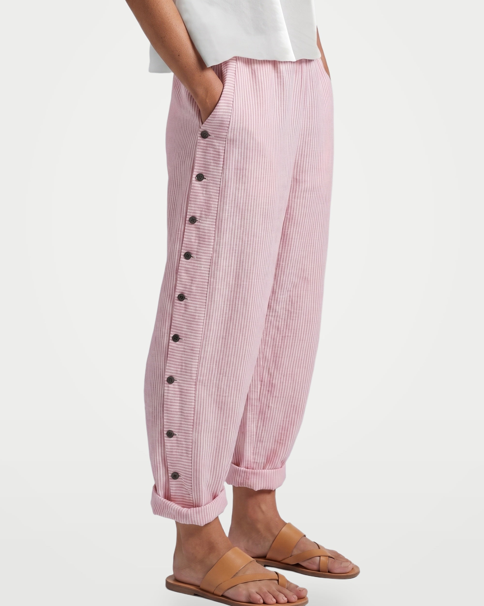 The Athletics Society | Women's Relaxed Stripe Trousers - 5