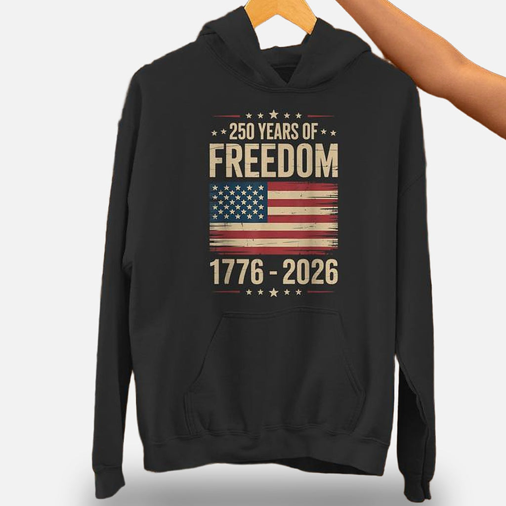 The Athletics Society | Vintage USA Flag Pullover Hoodie - 4