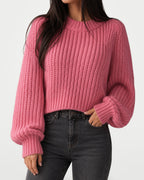 The Athletics Society | Women's Oversized Chunky Knit Sweater - 6