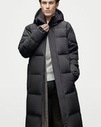 The Athletics Society | Men's Windproof Long Puffer Coat - 1
