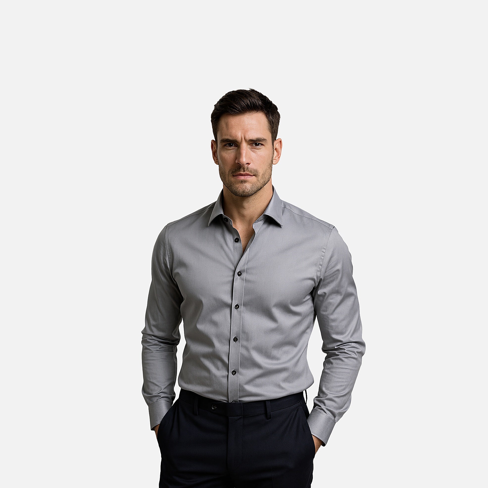 The Athletics Society | Men's Stretch Everyday Dress Shirt - 14