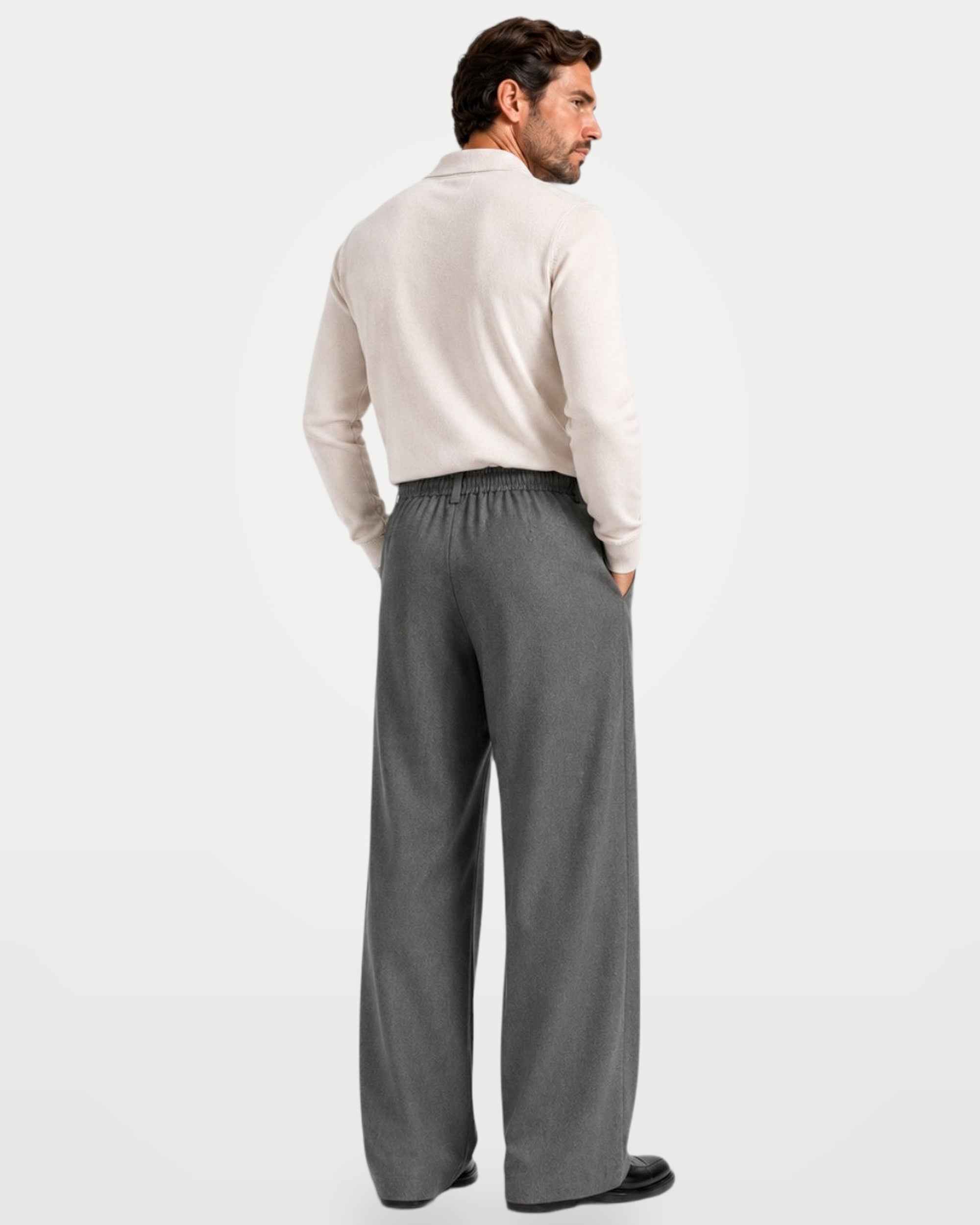 The Athletics Society | Men's Relaxed Pleated Wide Trousers - 10