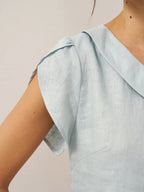 The Athletics Society | Women's Linen Flutter Sleeve Top - 20