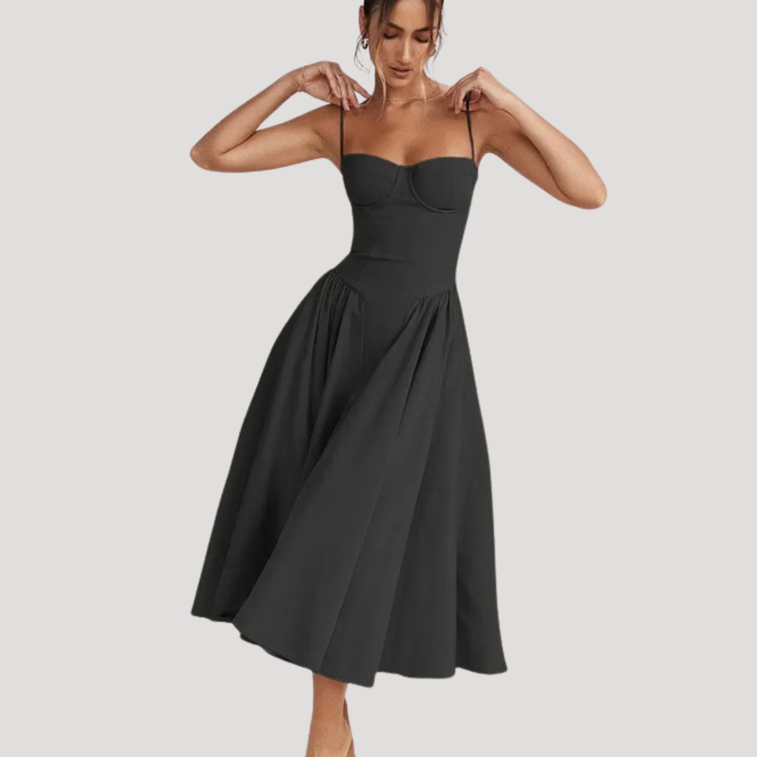 The Athletics Society | Women's Corset Bodice Midi Dress - 4