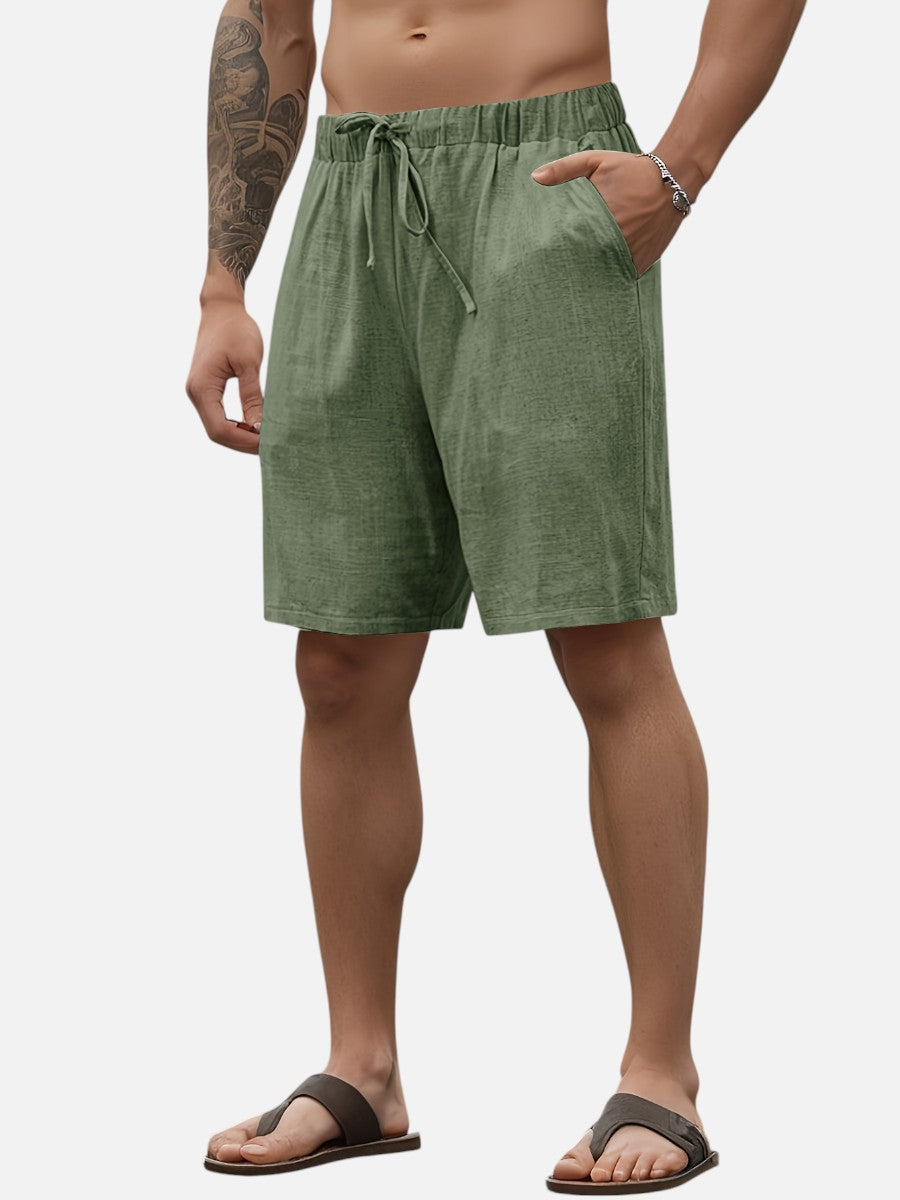 The Athletics Society | Men's Relaxed Linen Look Shorts - 6