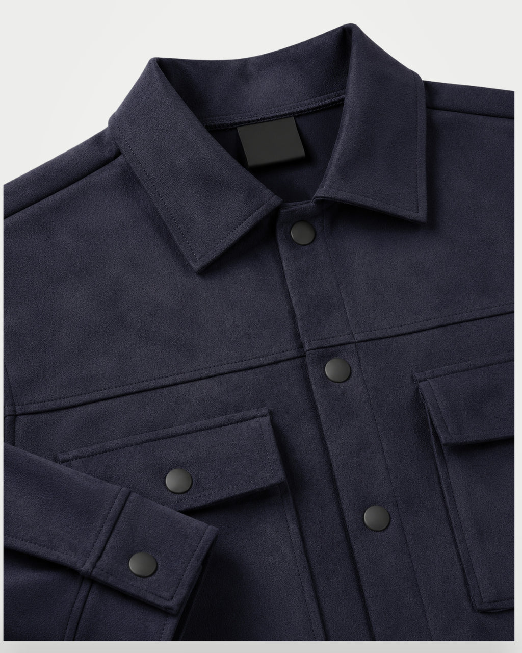 The Athletics Society | Men's Slim Suede Overshirt Jacket - 7