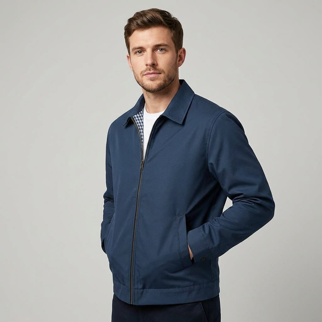 The Athletics Society | Men's Lined Harrington Jacket - 6
