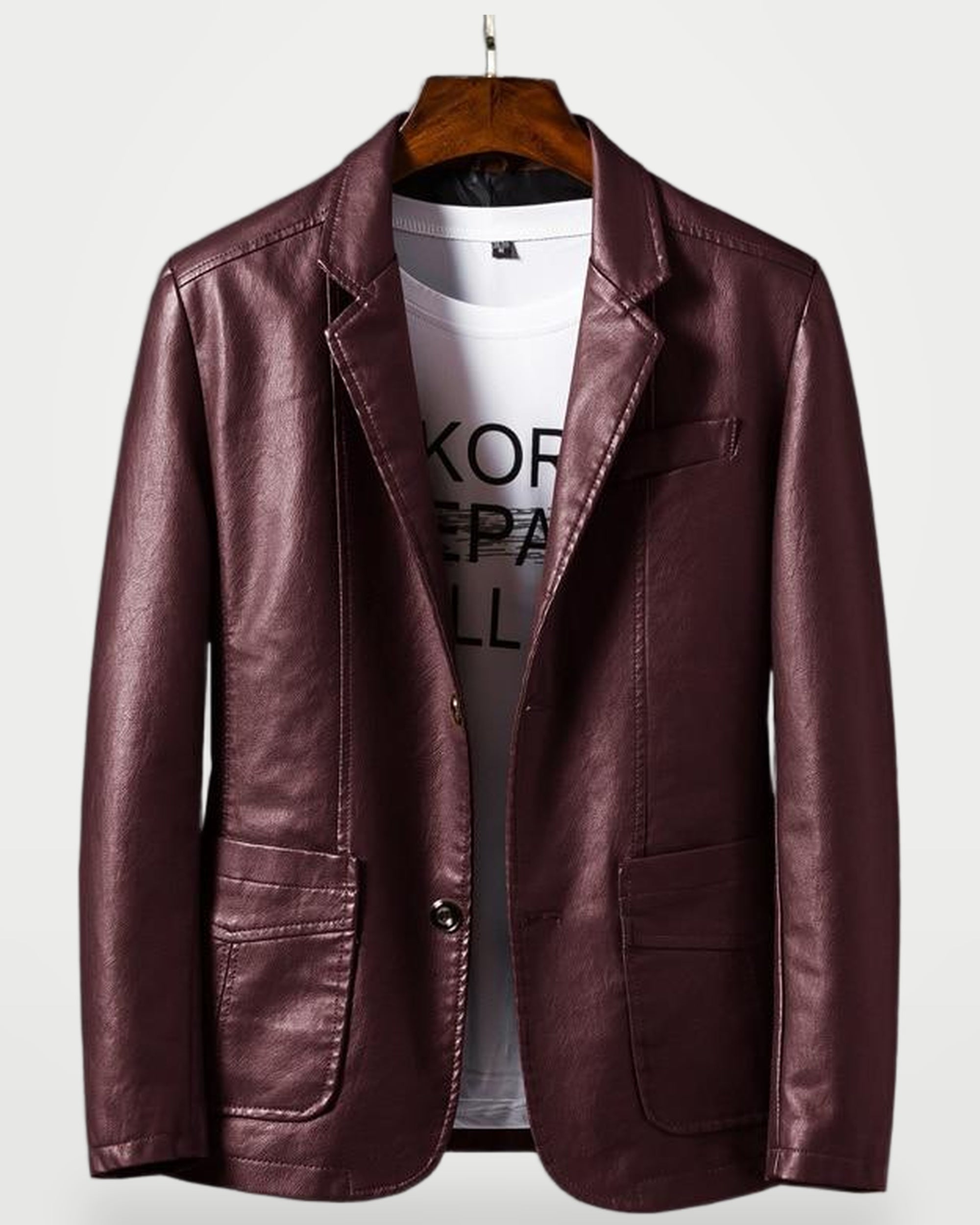 The Athletics Society | Men's Leather Blazer Modern Cut - 3