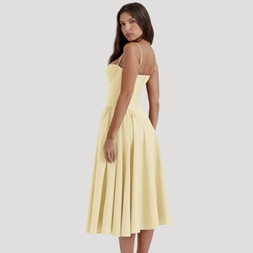 The Athletics Society | Women's Corset Bodice Midi Dress - 12