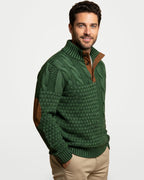 The Athletics Society | Men's Vintage Cable Knit Sweater - 8