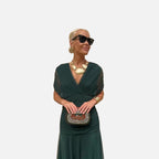 The Athletics Society | Women's Elegant V-Neck Maxi Dress - 8