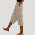 The Athletics Society | Women's Cropped Wide Leg Trousers - 1