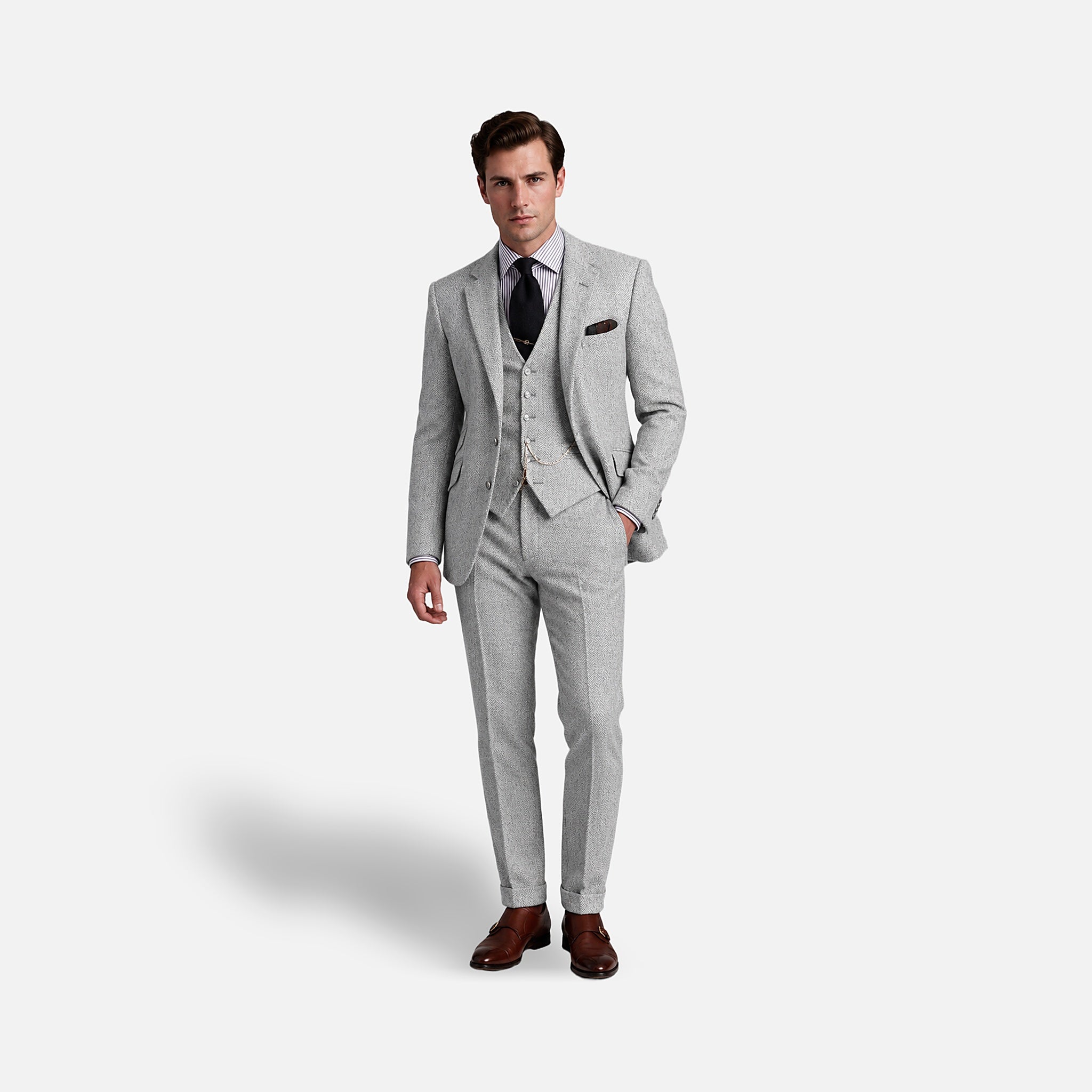 The Athletics Society | Men's Tailored Tweed Three Piece - 6