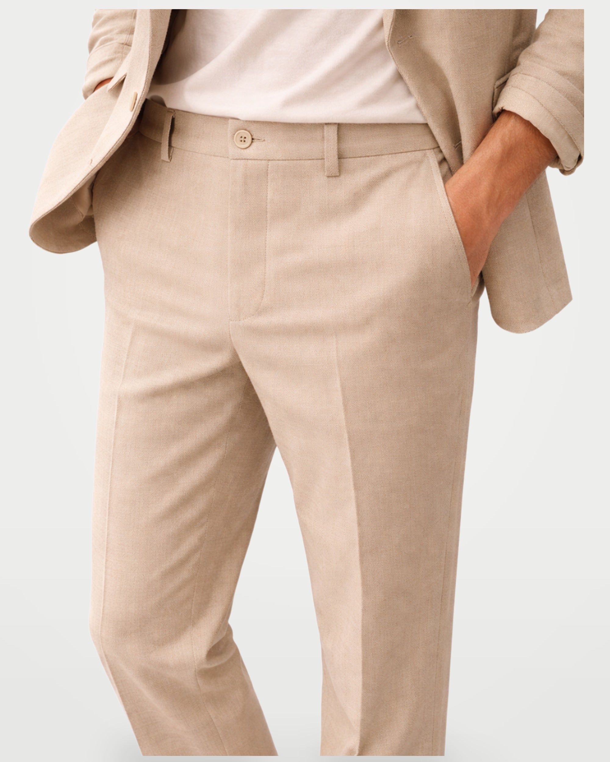 The Athletics Society | Men's Tailored Linen Trousers Lightweight - 3