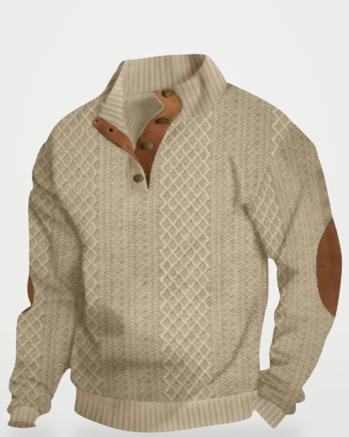 The Athletics Society | Men's Vintage Cable Knit Sweater - 10