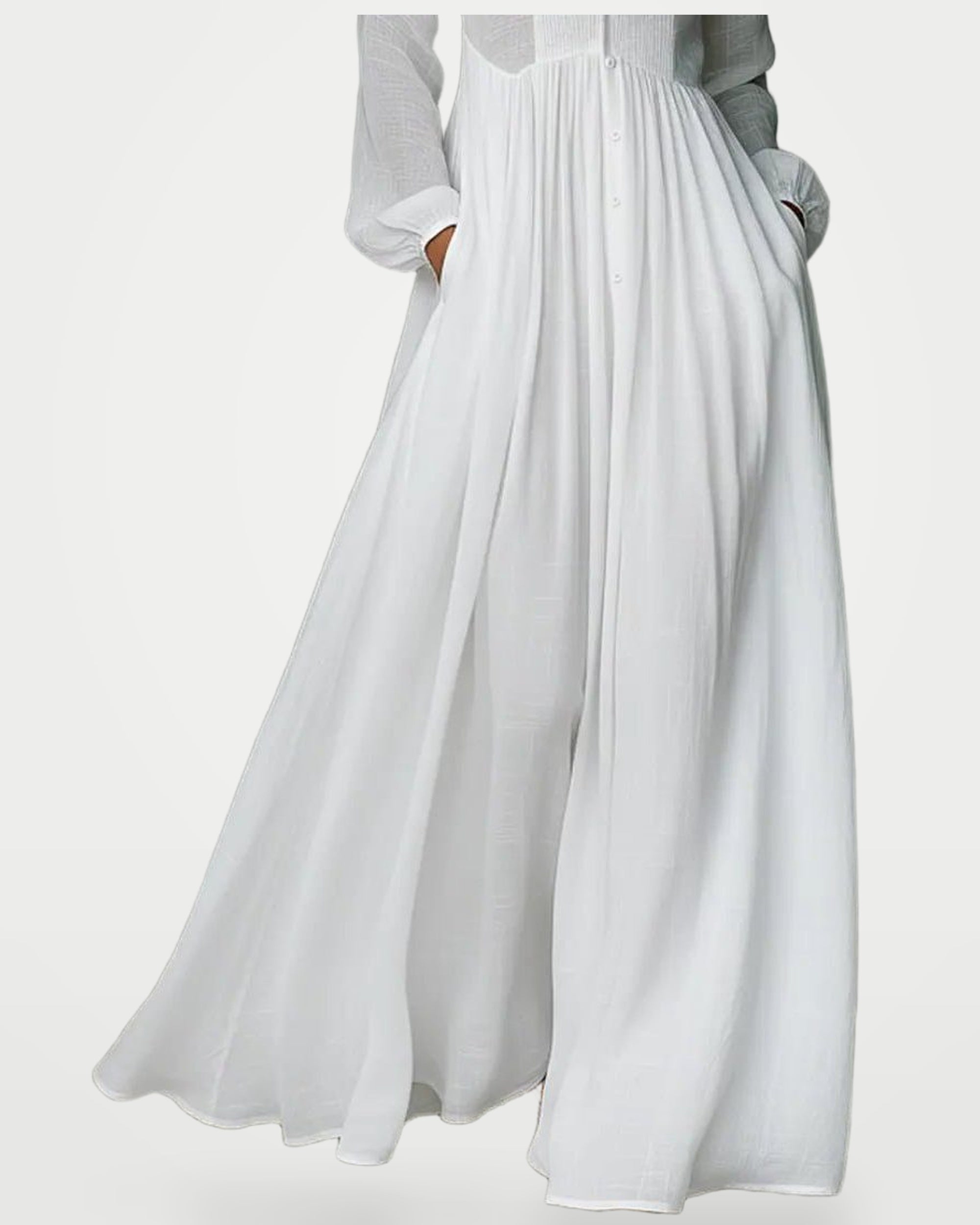 The Athletics Society | Women's Linen Blend Maxi Dress - 6