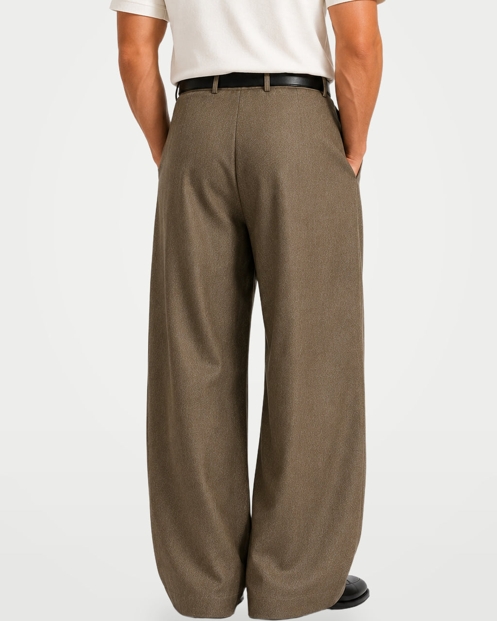 The Athletics Society | Men's Relaxed Pleated Wide Trousers - 2