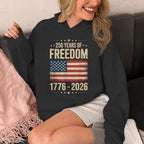 The Athletics Society | Vintage USA Flag Pullover Hoodie - 3