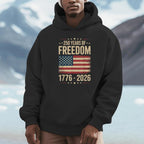The Athletics Society | Vintage USA Flag Pullover Hoodie - 5