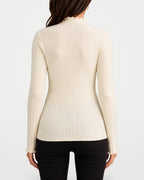 The Athletics Society | Women's Ribbed Mock Neck Sweater - 2