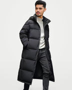 The Athletics Society | Men's Windproof Long Puffer Coat - 2