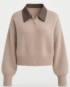The Athletics Society | Women's Fuzzy Knit Zip Cardigan - 5