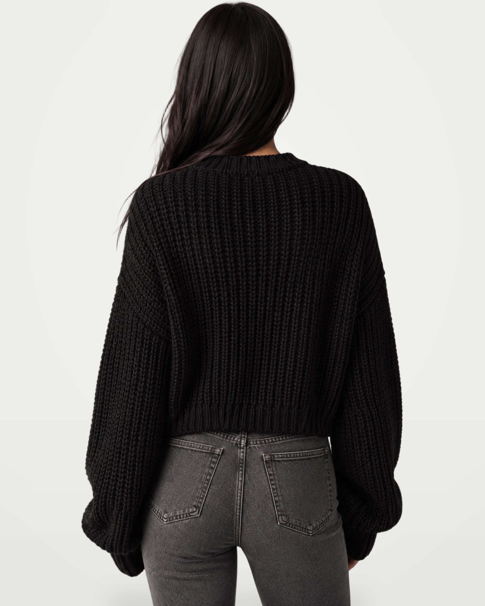 The Athletics Society | Women's Oversized Chunky Knit Sweater - 2