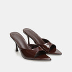 The Athletics Society | Women's Patent Leather Heel Mules - 2