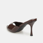 The Athletics Society | Women's Patent Leather Heel Mules - 5