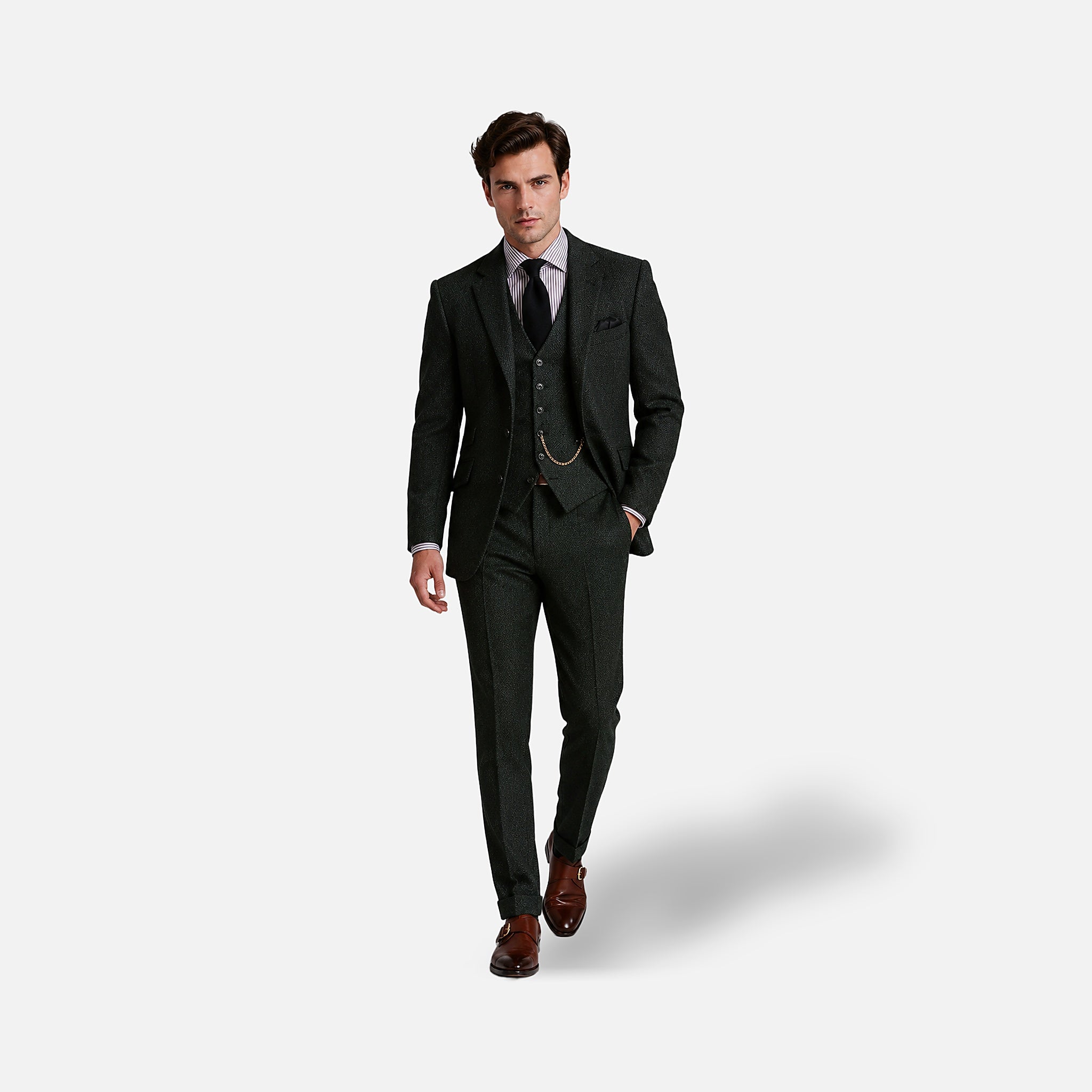 The Athletics Society | Men's Tailored Tweed Three Piece - 3