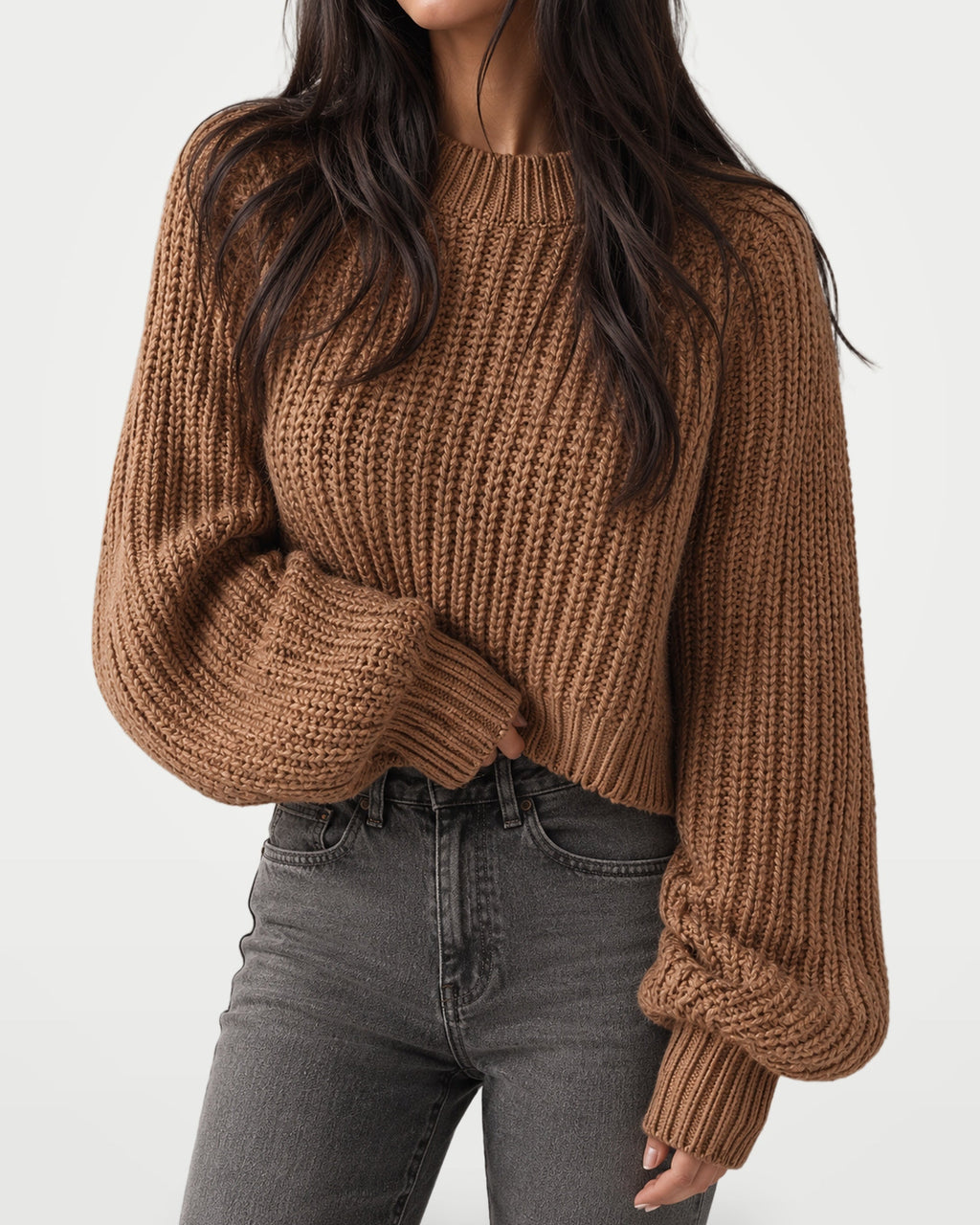 The Athletics Society | Women's Oversized Chunky Knit Sweater - 7