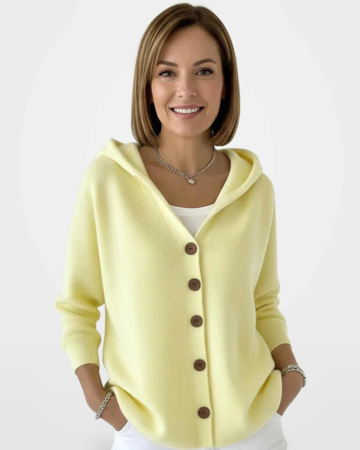 The Athletics Society | Women's Relaxed Knit Button Cardigan - 3