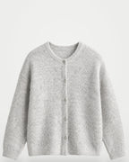 The Athletics Society | Women's Relaxed Fuzzy Knit Cardigan - 4