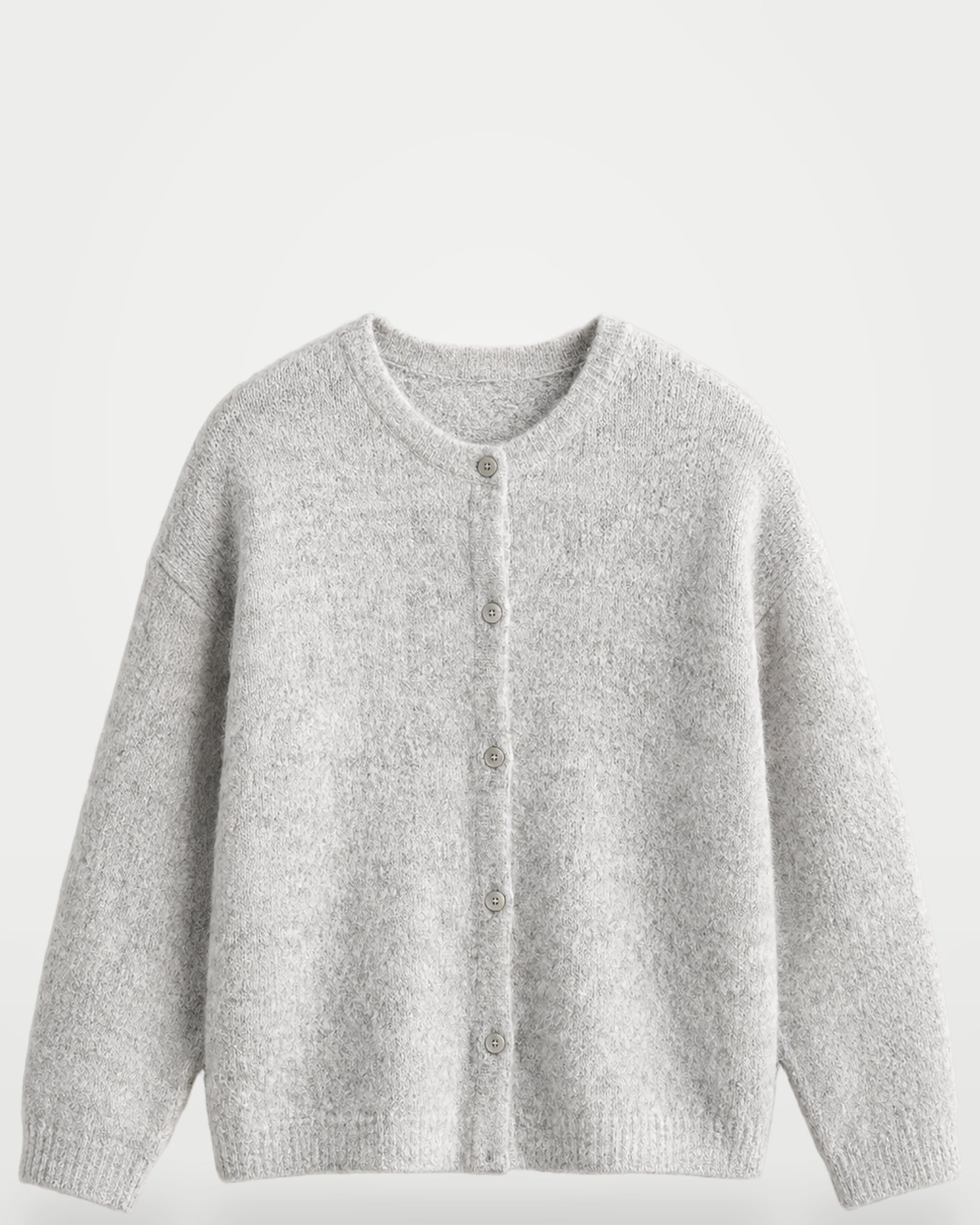 The Athletics Society | Women's Relaxed Fuzzy Knit Cardigan - 4