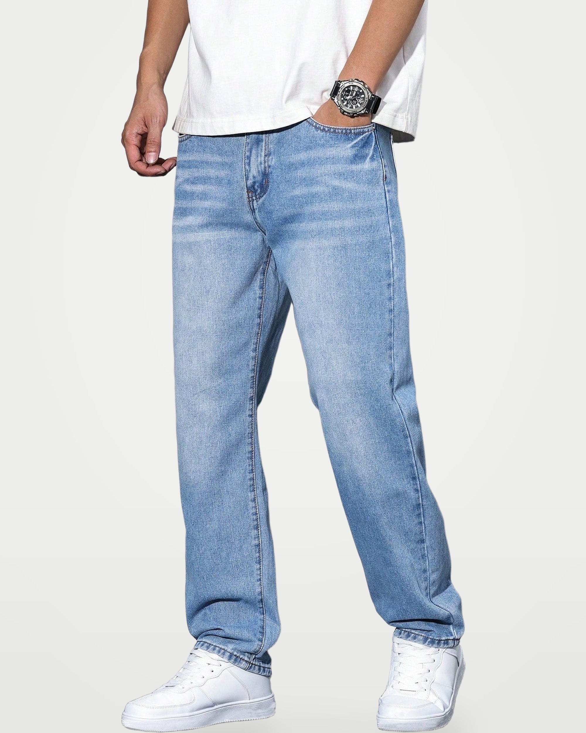 The Athletics Society | Men's Relaxed Straight Leg Jeans - 8