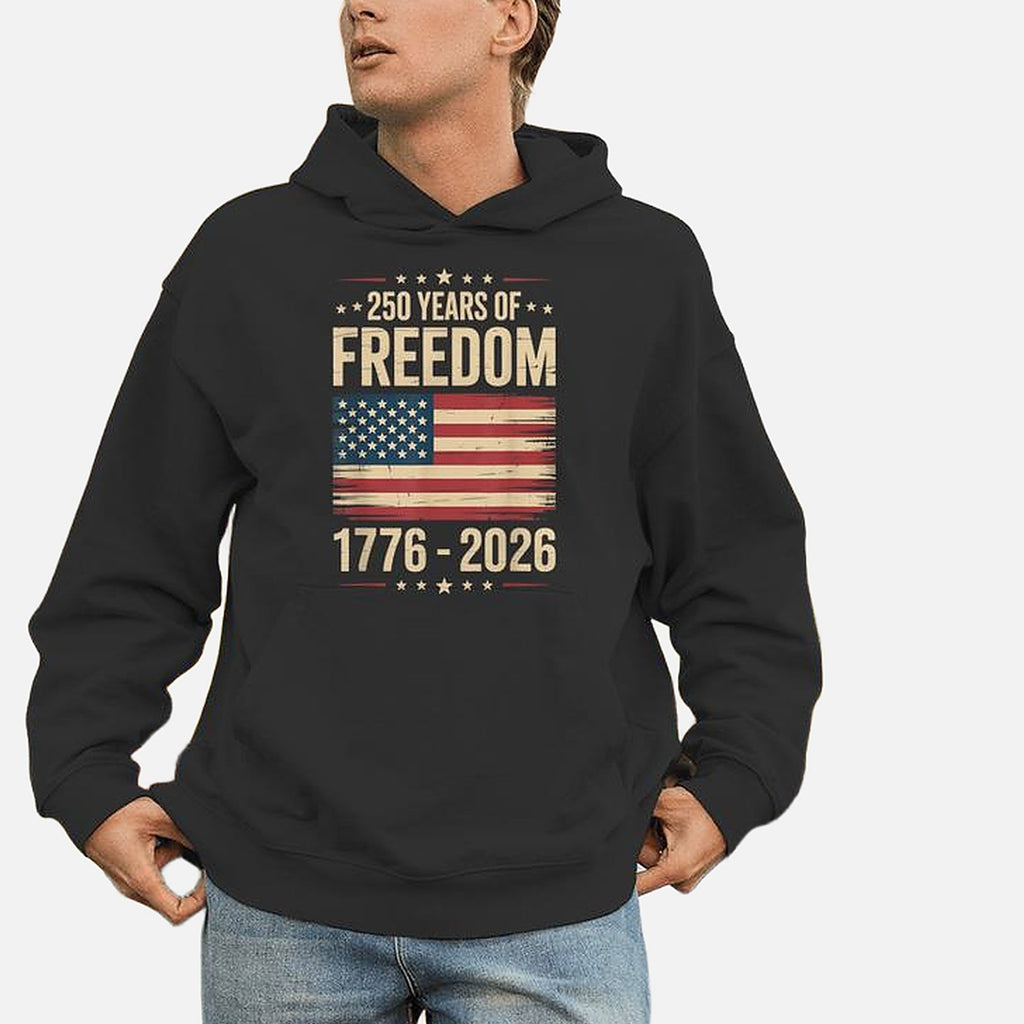 The Athletics Society | Vintage USA Flag Pullover Hoodie - 2