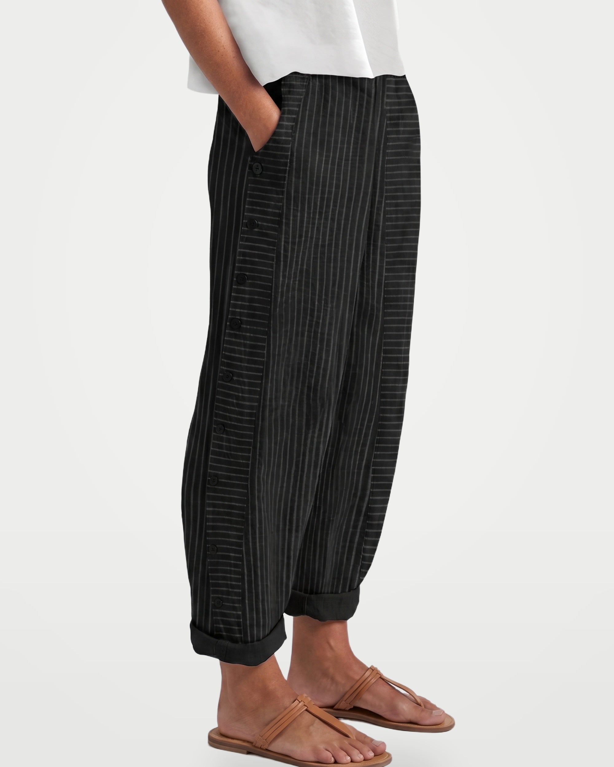 The Athletics Society | Women's Relaxed Stripe Trousers - 3