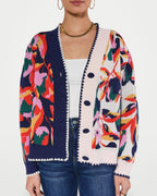 The Athletics Society | Women's Oversized Floral Cardigan - 2