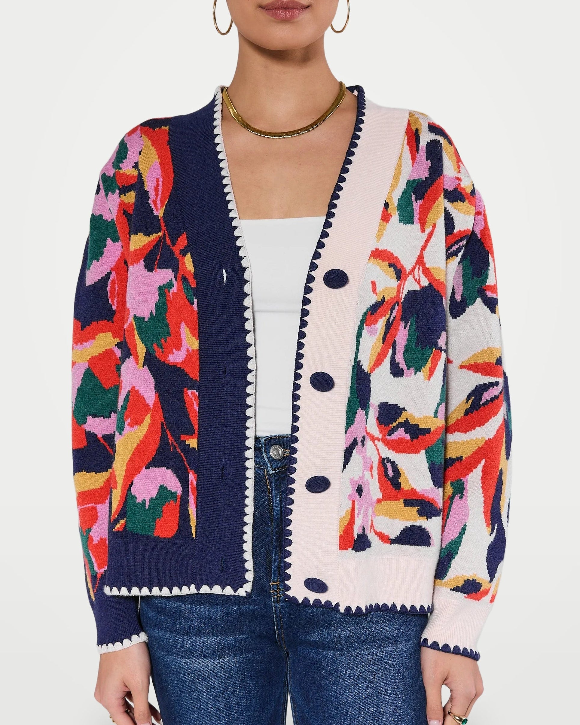 The Athletics Society | Women's Oversized Floral Cardigan - 2