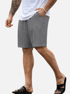 The Athletics Society | Men's Relaxed Linen Look Shorts - 15