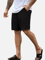 The Athletics Society | Men's Relaxed Linen Look Shorts - 13