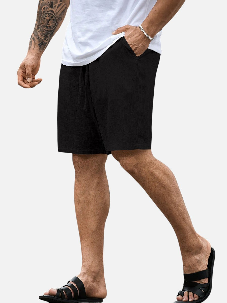 The Athletics Society | Men's Relaxed Linen Look Shorts - 13