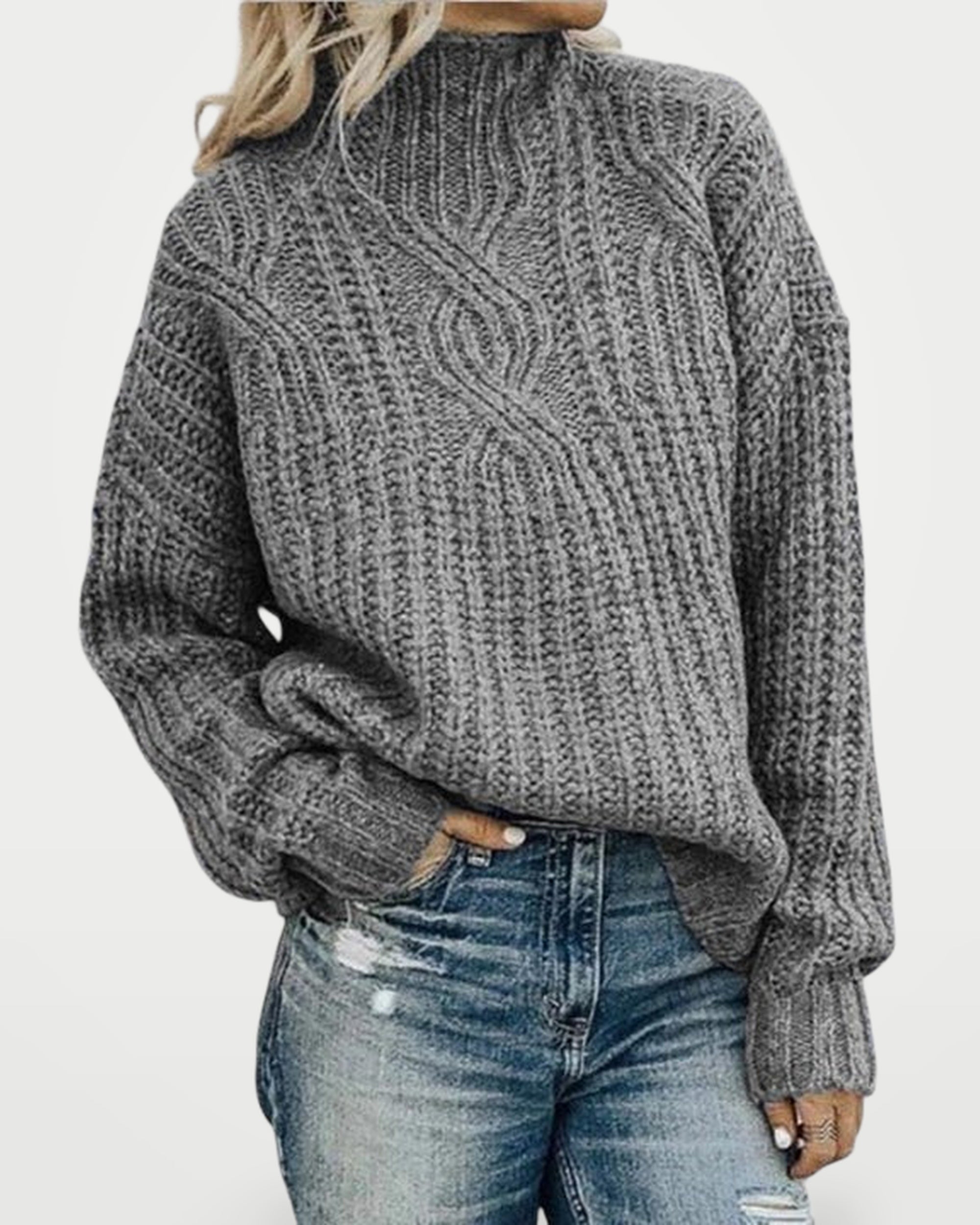 The Athletics Society | Women's Draped Lightweight Knit Sweater - 4