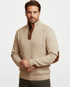 The Athletics Society | Men's Vintage Cable Knit Sweater - 6