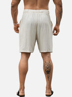 The Athletics Society | Men's Relaxed Linen Look Shorts - 3