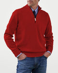 The Athletics Society | Men's Half Zip Pullover Sweater - 1
