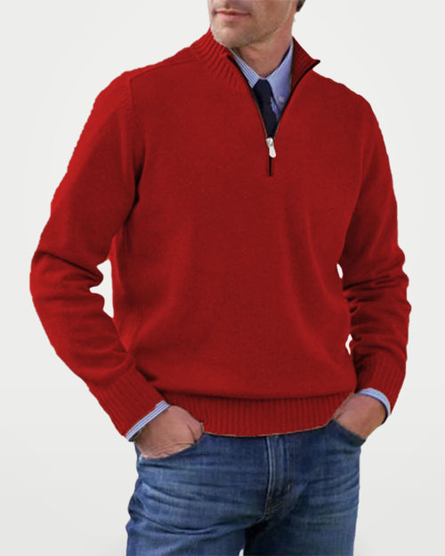 The Athletics Society | Men's Half Zip Pullover Sweater - 1
