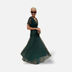 The Athletics Society | Women's Elegant V-Neck Maxi Dress - 9