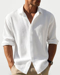 The Athletics Society | Men's Relaxed Cotton Linen Shirt - 1