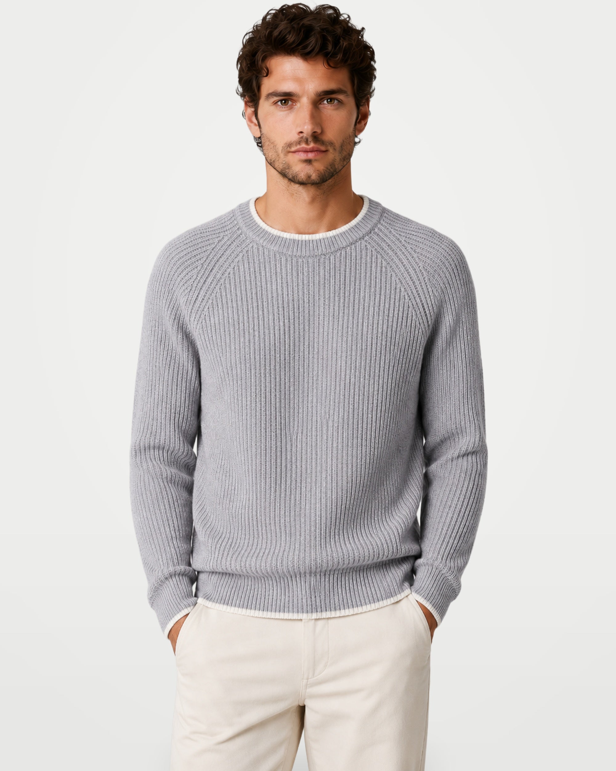 The Athletics Society | Men's Two-Tone Crew Neck Jumper - 7